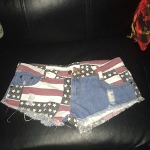 American Flag Short shorts